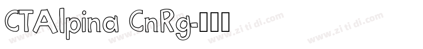 CTAlpina CnRg字体转换